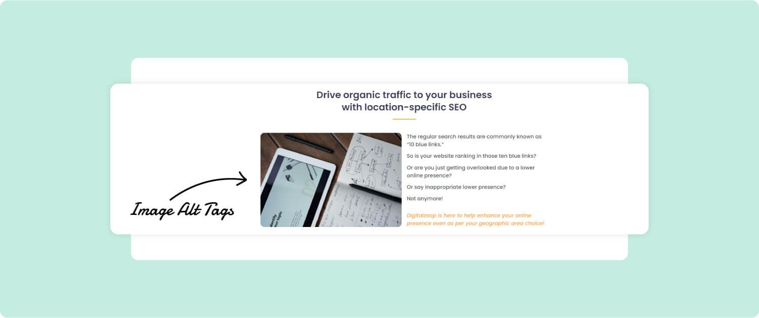 Image Alt Tags | On Page SEO Elements | Digitalzoop