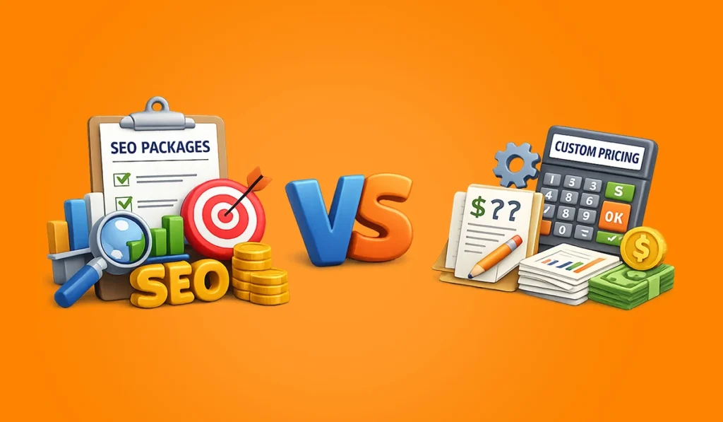 seo packages vs custom pricing